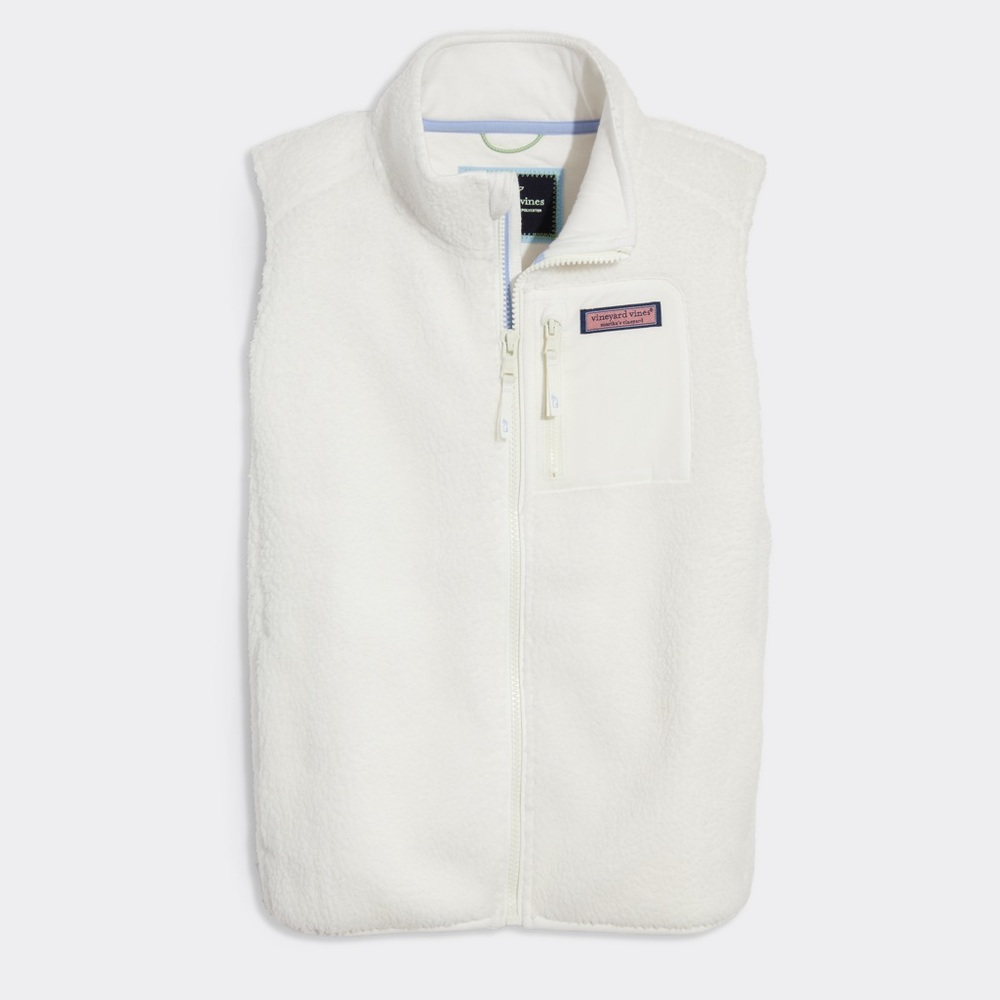 Vineyard Vines Girls' Stillwater Sherpa Fleece Vest - NWOT